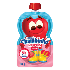 Iogurte Chambinho Pouch Morango 100g