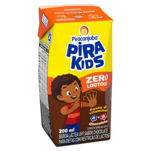Bebida Láctea Pirakids Chocolate Zero Lactose 200ml