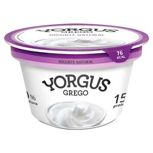 Iogurte Yorgus Grego Natural 0% Gordura 130g