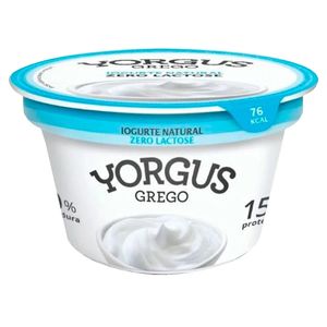 Iogurte Yorgus Grego Natural Sem Lactose 130g