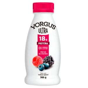 Iogurte Yorgus Ultra Frutas Vermelhas Zero Lactose 300g