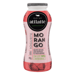 Iogurte Atilatte Integral Morango 180g