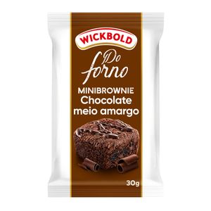 Minibrownie Wickbold Chocolate Meio Amargo 30g