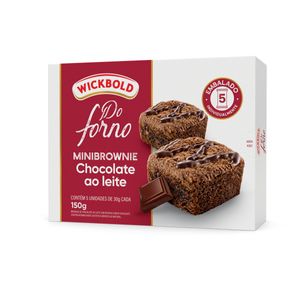 Minibrownie Wickbold Chocolate Ao Leite 150g