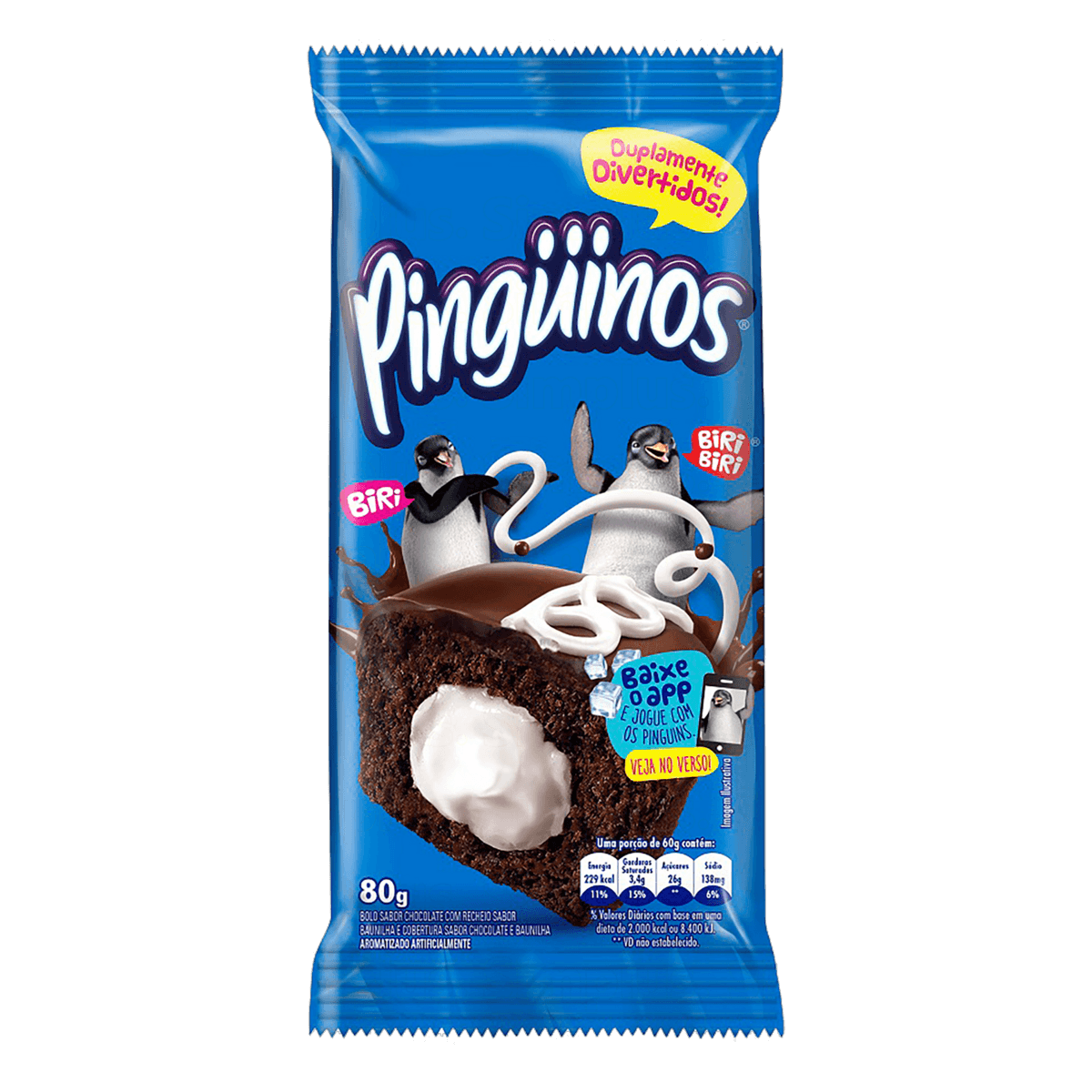 Bolo Ana Maria Pinguinos Baunilha 80g