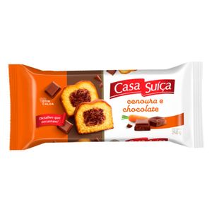 Bolo Tradicional Casa Suíça Cenoura com Chocolate 250g