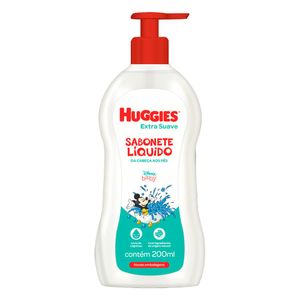 Sabonete Líquido da Cabeça aos Pés Extra Suave Disney Baby Huggies Frasco 200ml