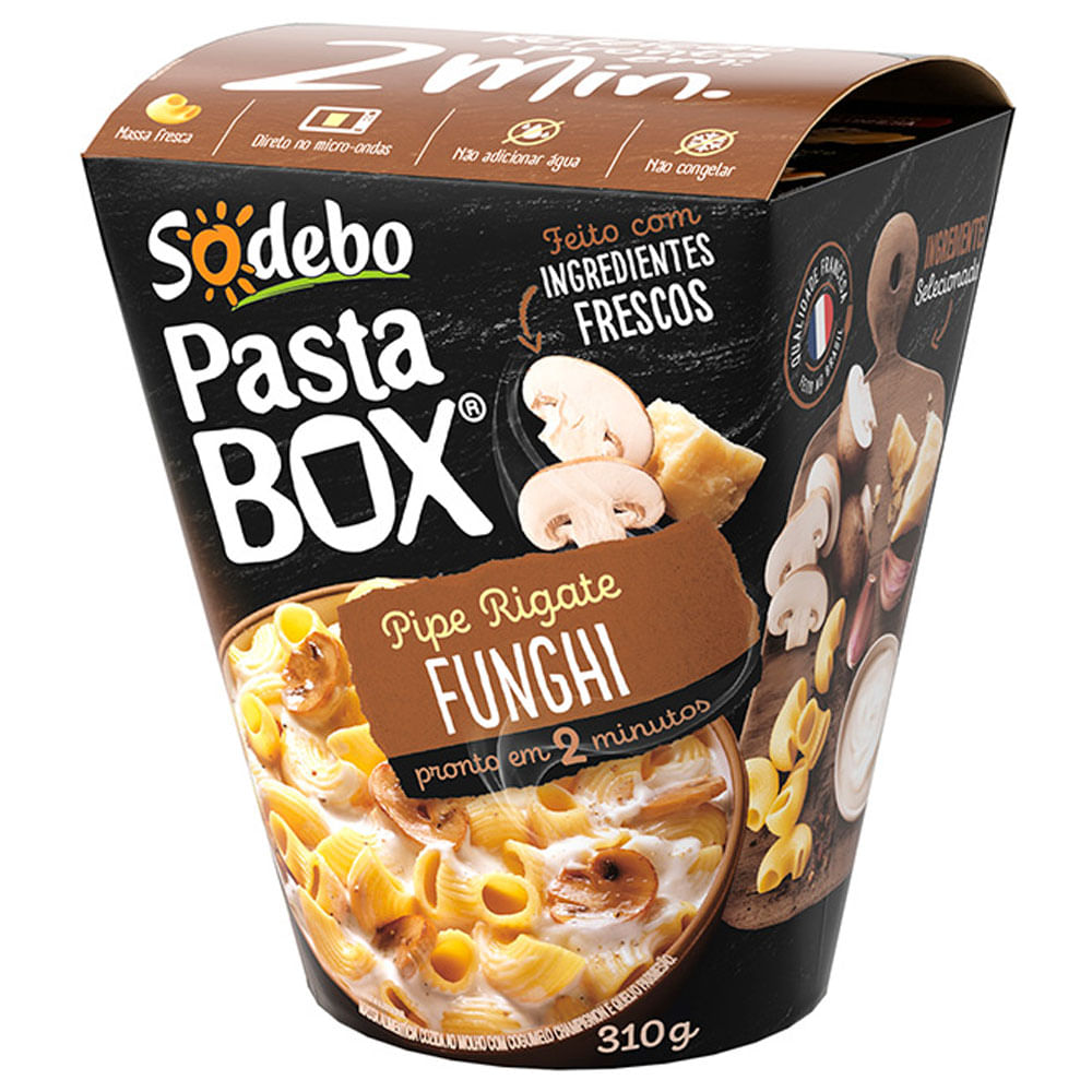 Pasta Sodebo Rigate Funghi 310g
