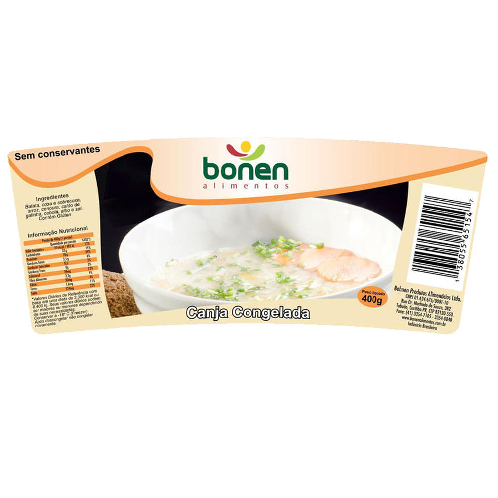 Canja Bonen Congelado 400g
