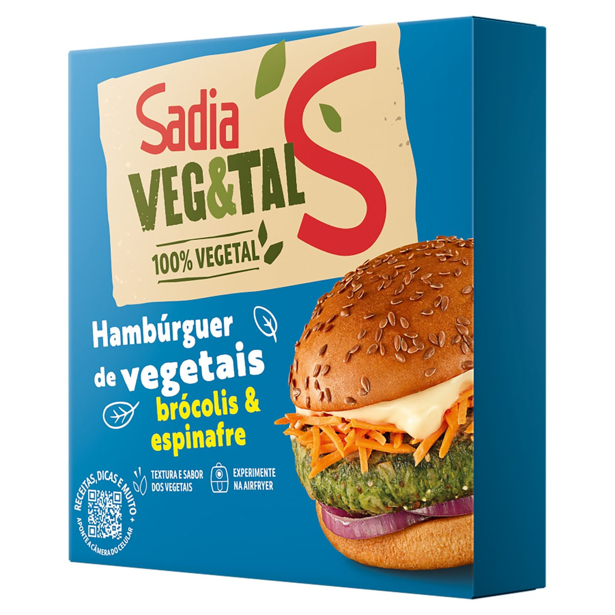 Hambúrguer Vegetal Brócolis & Espinafre Sadia Veg&Tal Caixa 113g