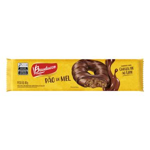 Pão de Mel Cobertura Chocolate ao Leite Bauducco Pacote 80g