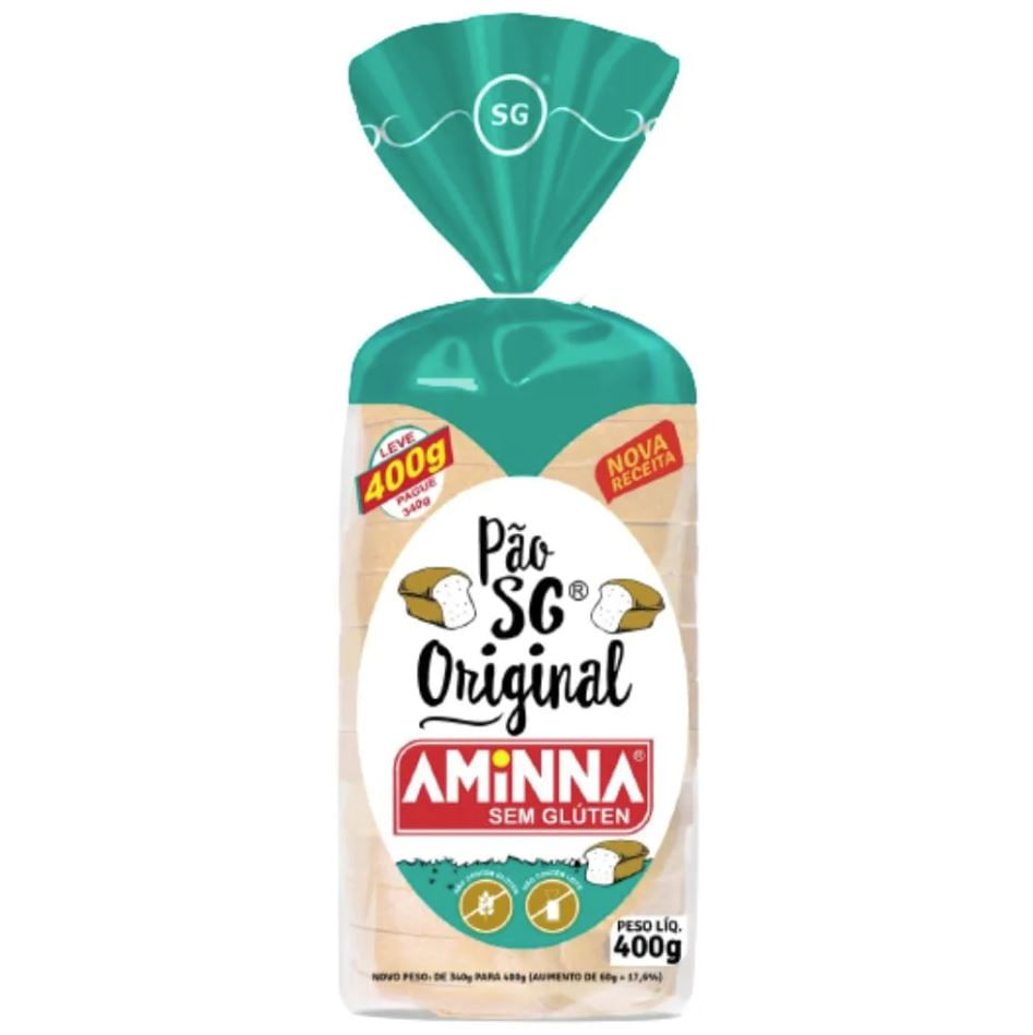 Pão Aminna Original S/ Glúten 400g