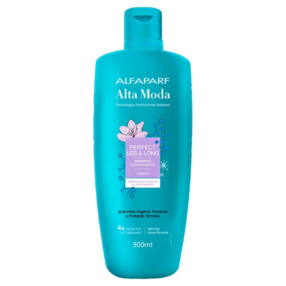 Shampoo Alinhamento Alfaparf Alta Moda Perfect Liss & Long Frasco 300ml