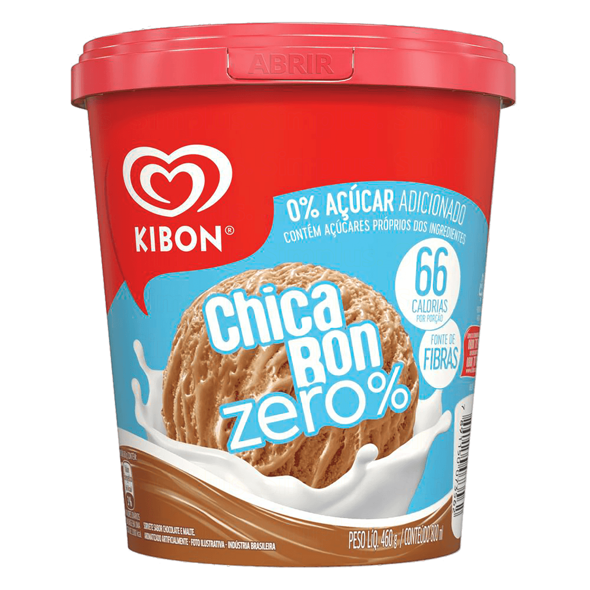 Sorvete Kibon Chicabon Zero 800ml