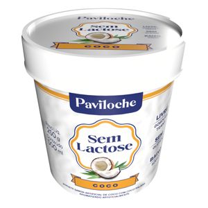 Sorvete Paviloche Coco Sem Lactose 500ml