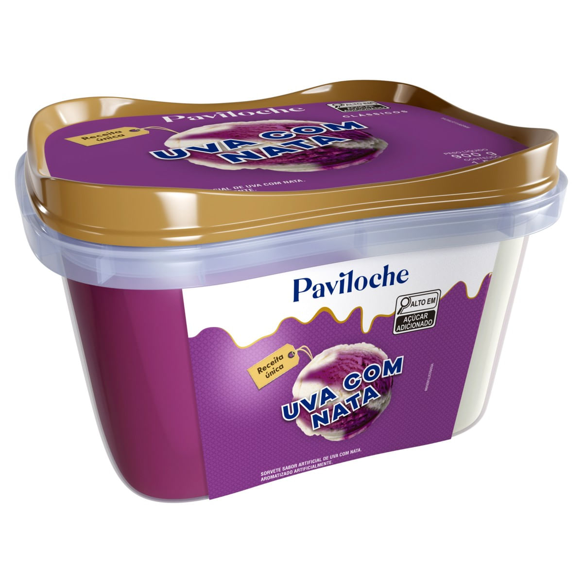 Sorvete Paviloche Nata E Uva 1.5l