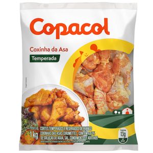 Coxinha da Asa Temperada Copacol Congelada 1kg