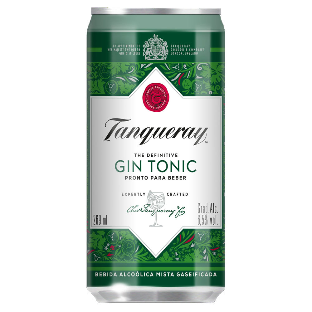 Bebida Mista Tanqueray Gin & Tonic para presente 269ml
