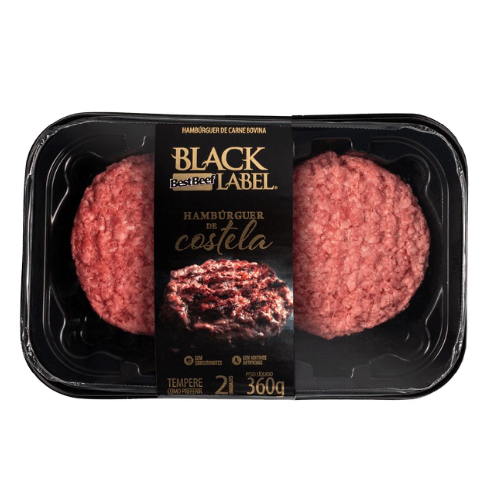 Hambúrguer de Costela Black Label 360g