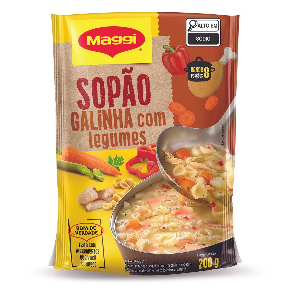 Sopão Maggi Galinha Com Legumes 200g
