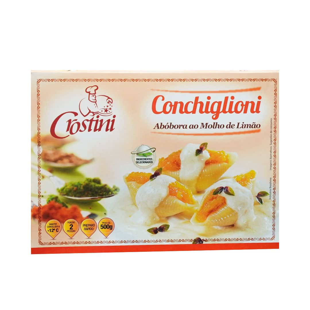 Conchiglioni Crostini Abóbora ao Molho de Limão 500g