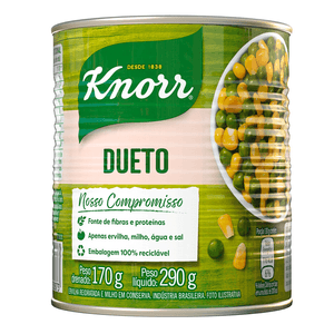 Ervilha e Milho Verde em Conserva Dueto Knorr Lata 170g