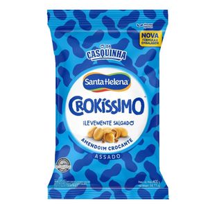 Crokíssimo Amendoim Crocante Levemente Salgado Santa Helena 400g