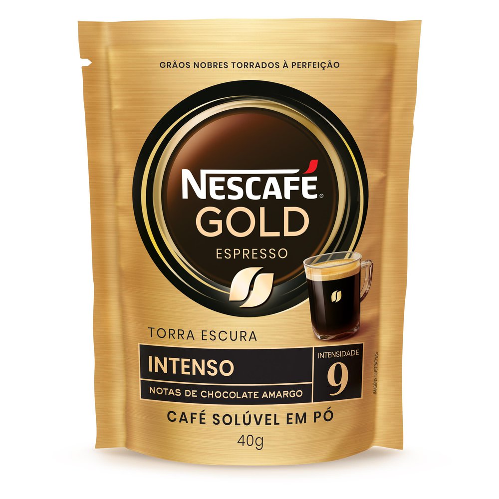 Café Solúvel Nescafé Gold Intensidade 9 Sachê 40g