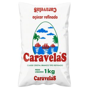 Açúcar Refinado Caravelas Pacote 1kg