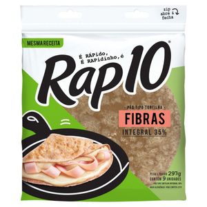Pão Tortilha Integral Rap10 Pouch 297g