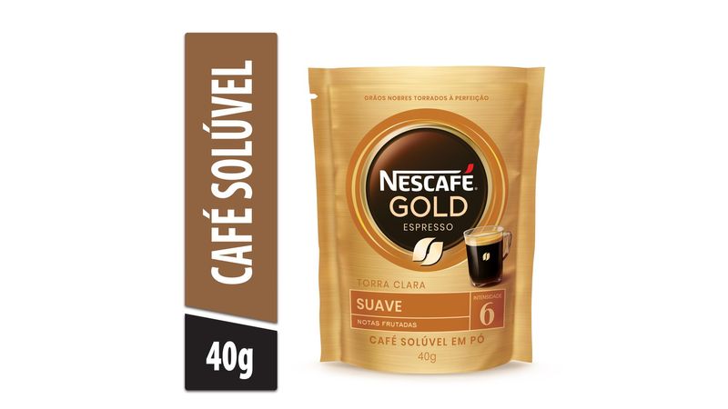 Café Solúvel Nescafé Gold Intensidade 6 Sachet 40g 