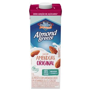 Bebida à Base de Amêndoa Original Sem Adição de Açúcar Blue Diamond Almond Breeze Caixa 1L