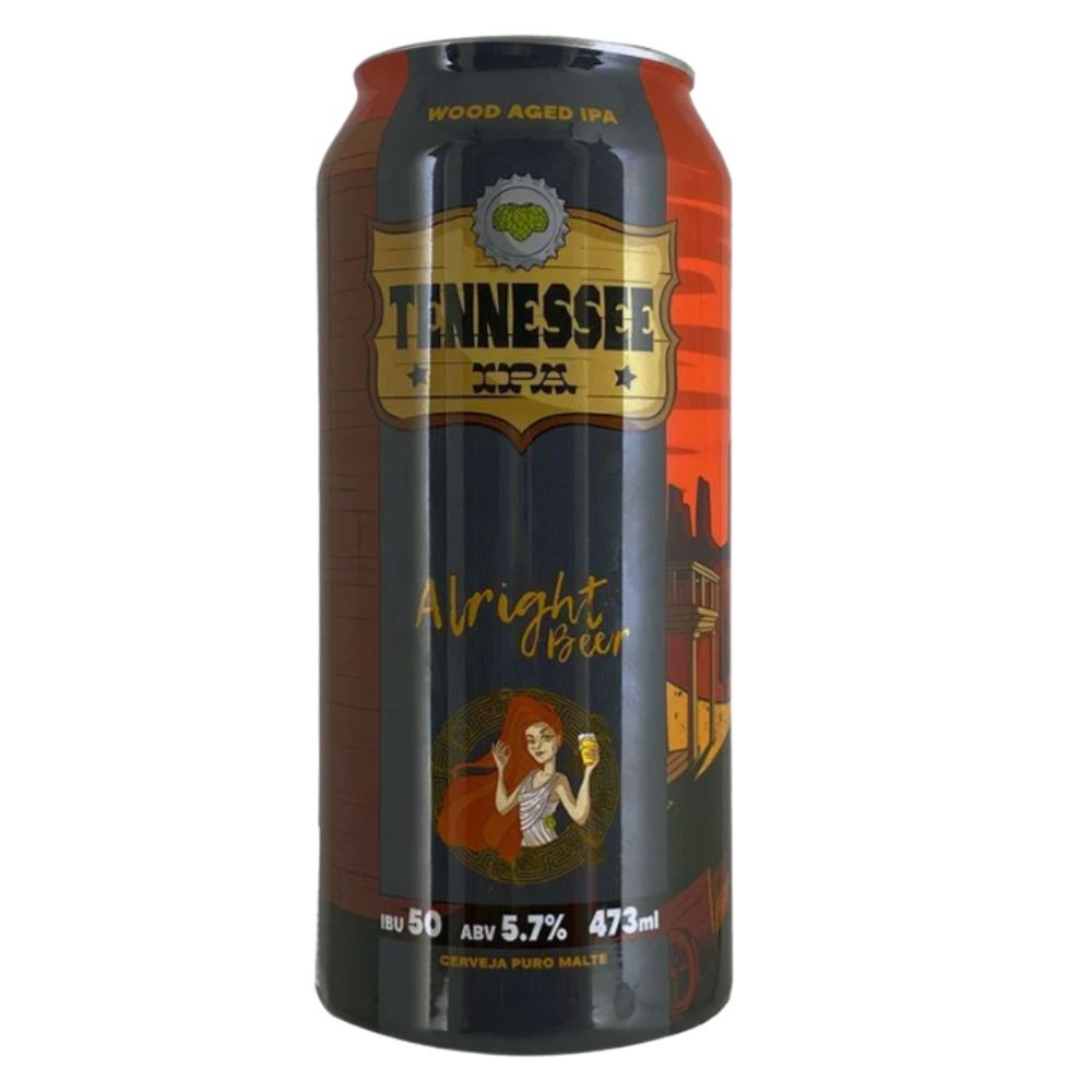 Cerveja Alright Wood Aged Ipa 473ml
