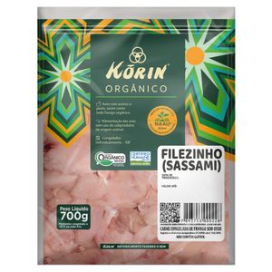 Filezinho Sassami de Frango Congelado Orgânico sem Osso Korin 700g
