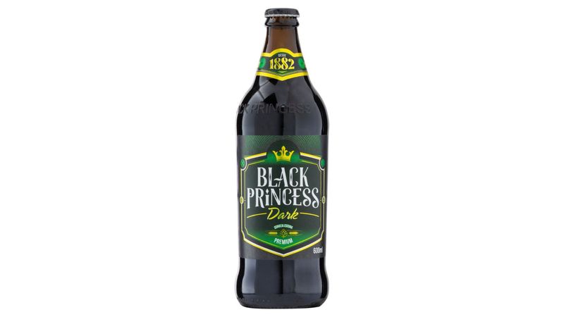 Cerveja Dark American Lager Black Princess Premium Garrafa 600ml 