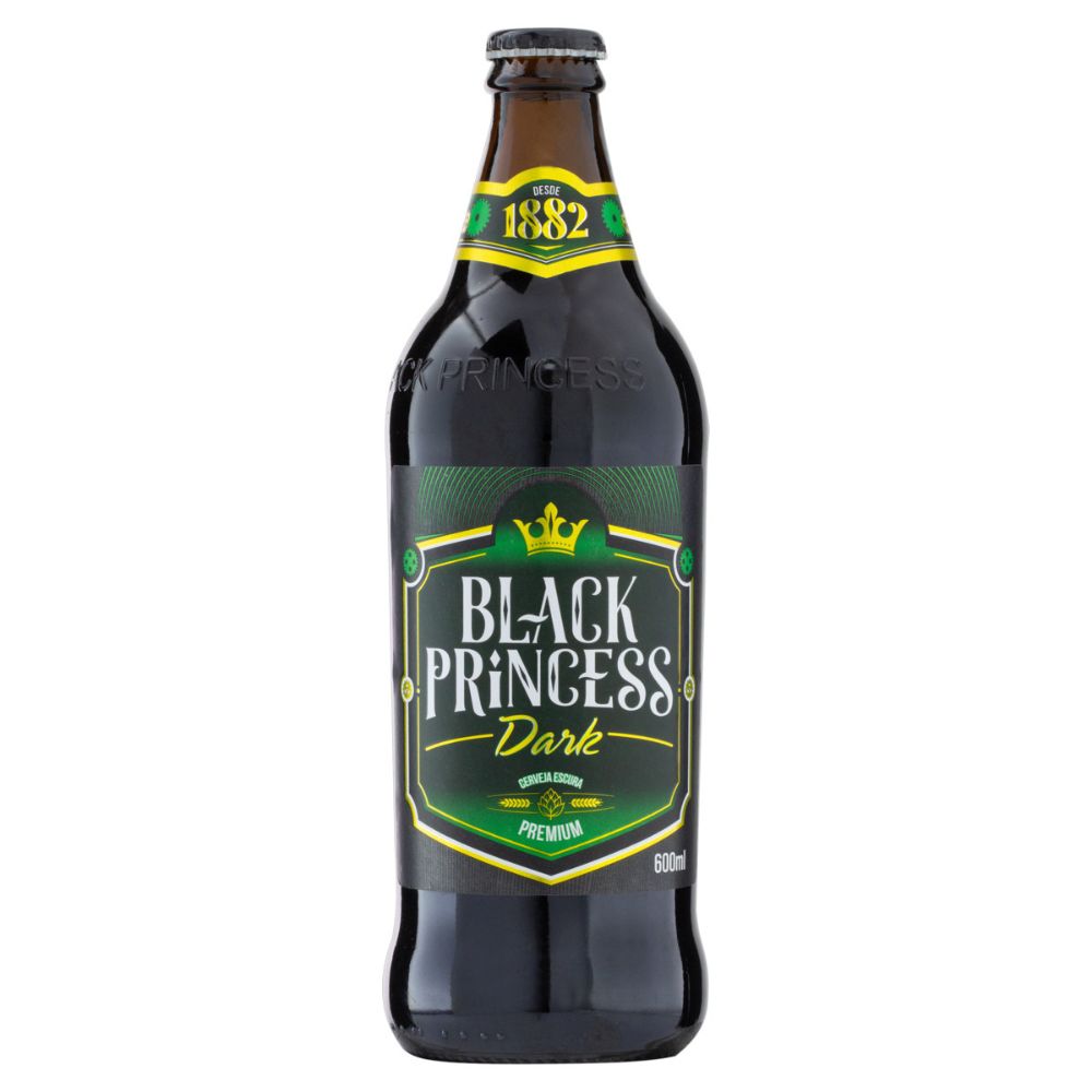 Cerveja Dark American Lager Black Princess Premium Garrafa 600ml
