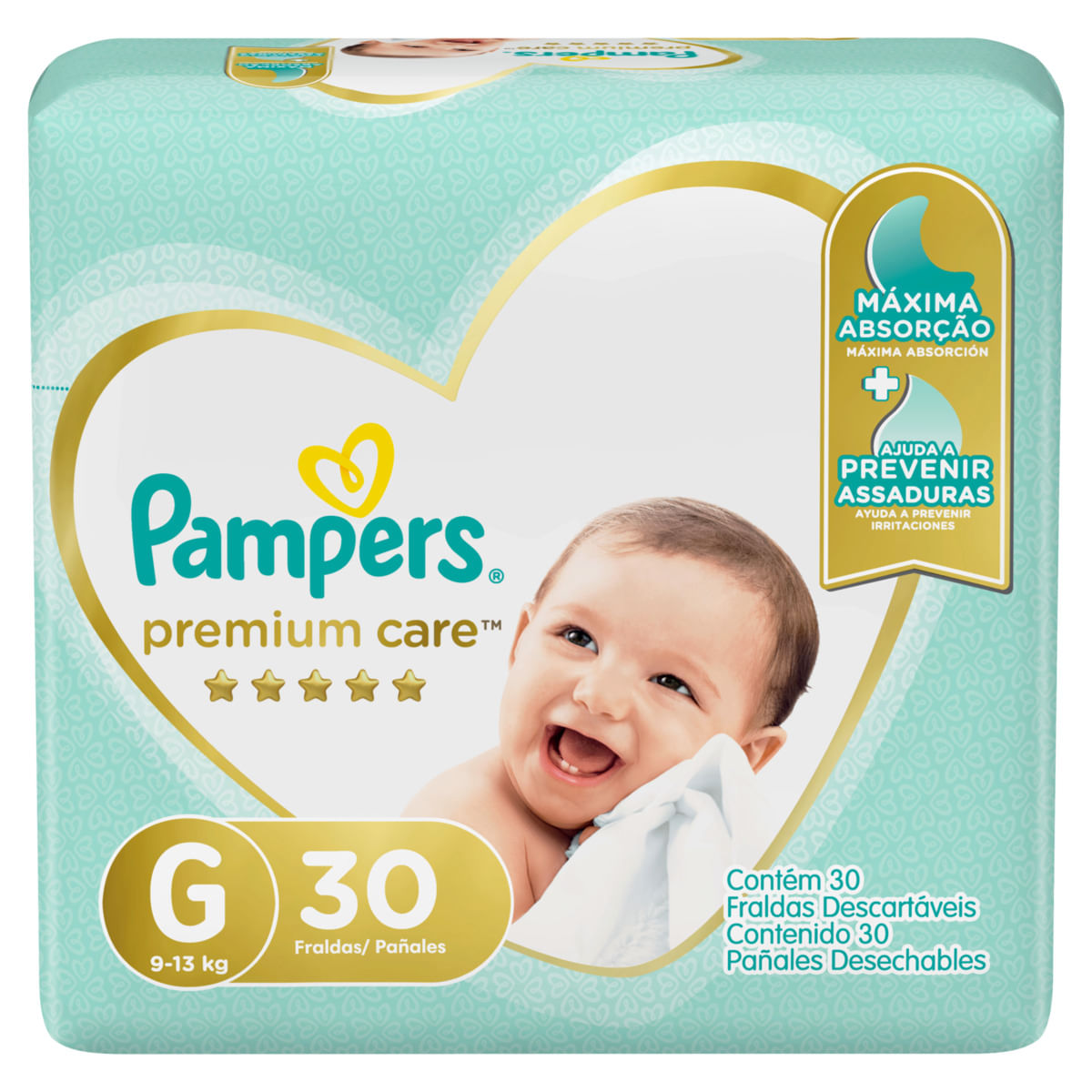 Fralda Descartável Pampers G Premium Care 30 Unidades