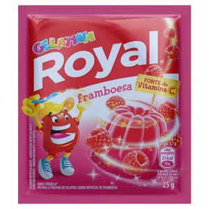 Gelatina em Pó Framboesa Royal Pacote 25g