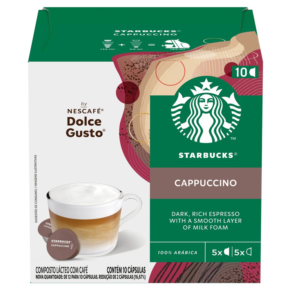 Starbucks Cappuccino By Nescafé Dolce Gusto - 10 Cápsulas