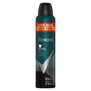 Antitranspirante Aerossol Invisible Rexona Men 250ml Spray Leve Mais Pague Menos