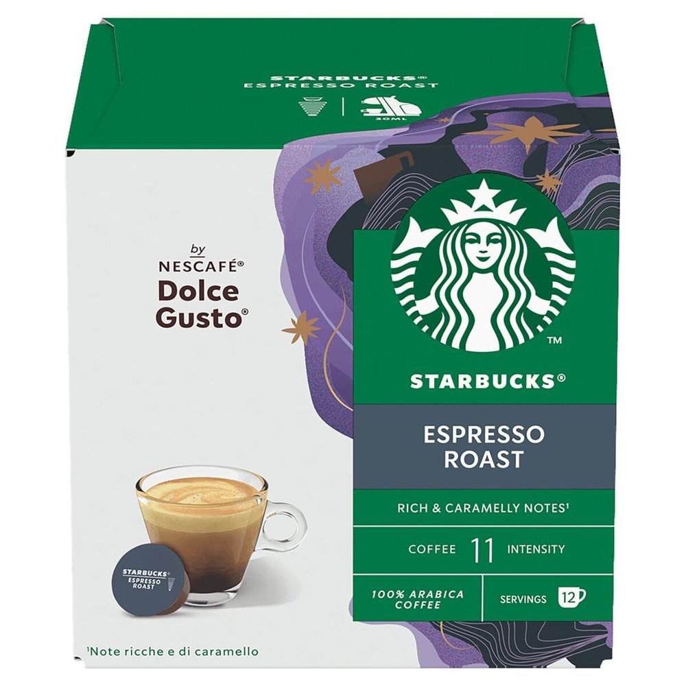Café Starbucks Espresso Roast By Nescafé Dolce Gusto Torra Escura 12 Cápsulas