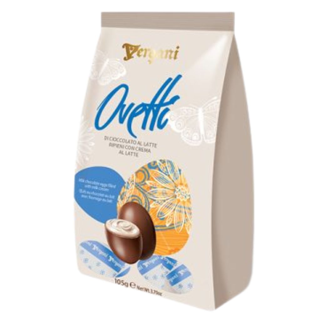 Ovinhos Italianos Vergani Chocolate ao Leite com Creme de Leite 105g