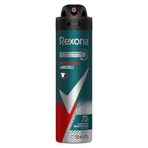 Antitranspirante Aerossol Antibacterial e Invisible Rexona Men 150ml Spray