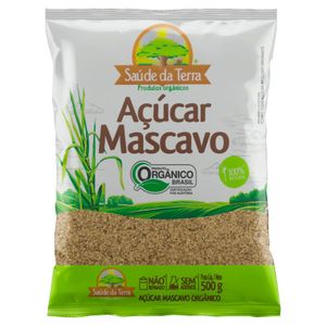 Açúcar Mascavo Integral Orgânico Saúde da Terra Pacote 500g