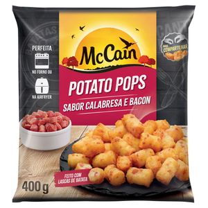 Batata Pré-Frita Potato Pops Congelada Calabresa e Bacon McCain Pacote 400g