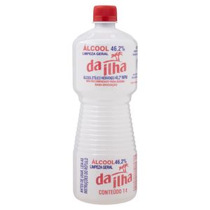 Álcool Líquido 46,2º INPM Da Ilha Frasco 1L