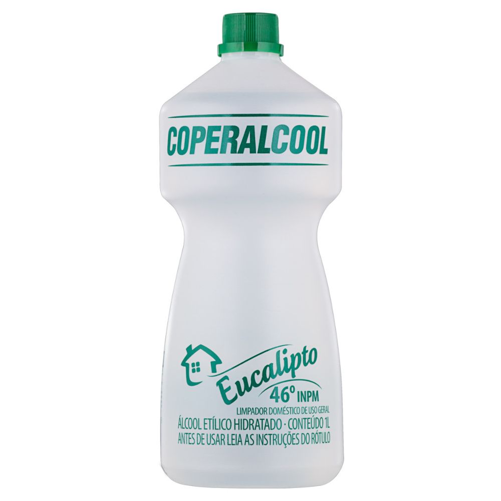 Álcool Líquido 46º INPM Eucalipto Coperalcool Frasco 1L
