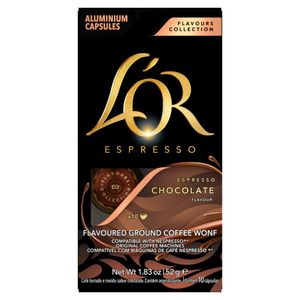 Café em Cápsula Torrado e Moído Espresso Chocolate L'or Caixa 52g 10 Unidades