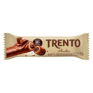 Wafer Recheado Sabor Avelã Coberto Com Chocolate ao Leite -Pacote com 2 unidades-32g