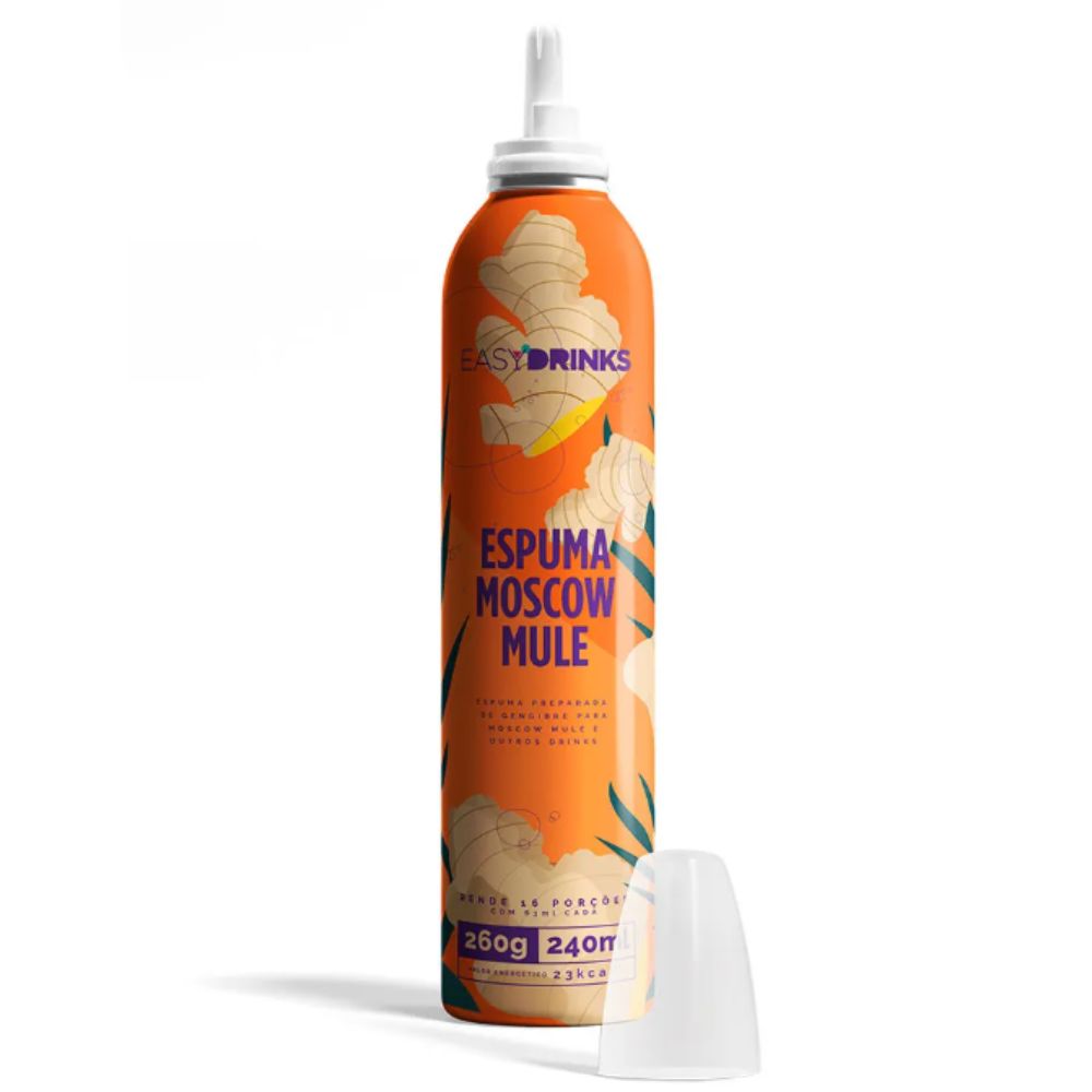 Spray Espuma de Gengibre Moscow Mule Easy Drinks 260g